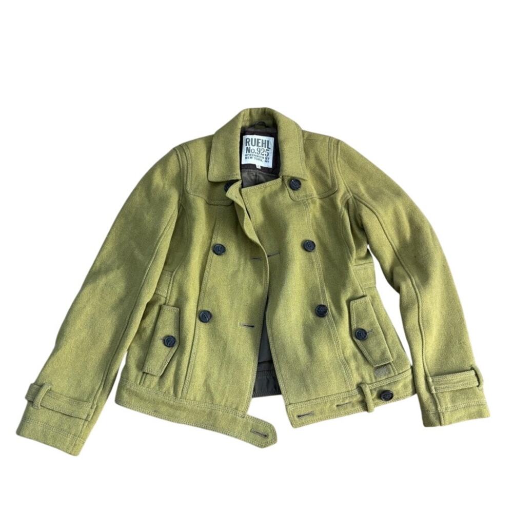 RUEHL No.‎ 925 Wool Blend Jacket Chartreuse Green Bella Swan Gilmore Girls M